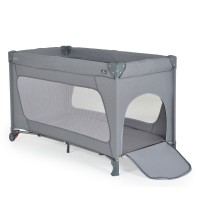 Cangaroo Baby Folding Cot One touch, grey