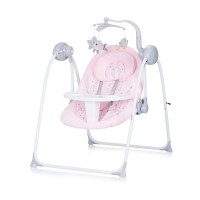 Chipolino Electric musical baby swing and rocker 2 in 1 Nux, blush