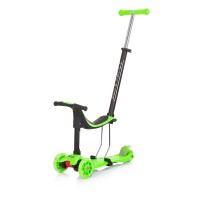 Chipolino Kid's toy scooter 2 in 1 Multi Plus, green