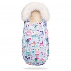 DoRechi Footmuuf Baby XS, blue with drawings