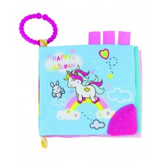 Kikka Boo Образователна книжка с чесалка Happy Unicorn