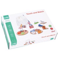 Lelin Toys Игра Лото за тактилни усещания Докосни и съпостави