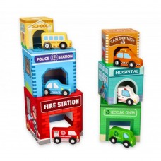 Lelin Toys Vehicles Stacking Cubes 
