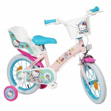 Toimsa Детски велосипед с помощни колела Hello Kitty, 14 инча