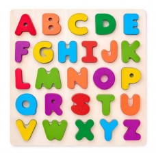 Woody Дървен пъзел Английската азбука, главни букви