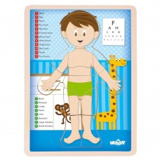Woody Wooden Puzzle Human Body, Boy