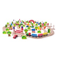 Woody Maxi Train Set 120 pcs