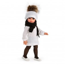 Asi Doll Sabrina with white knitted hat and dress