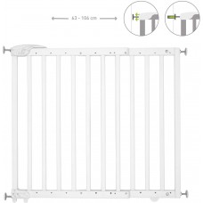 Badabulle Deco Pop Extendable Safety Gate, Pressure Fit or Screws, White