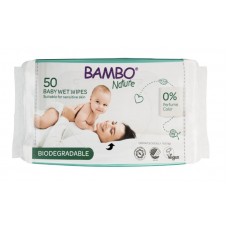 Bambo Nature Baby Wipes, 50 pcs.