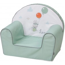 Bubaba Baby soft armchair Bunny in love Green