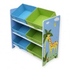 Ginger Home Children's Toy organizer with storage boxes Savanna