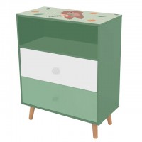 Ginger Home Children's Cabinet with Two Drawers Forest