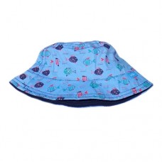 Baby Summer Hat Blue Fish