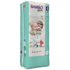 Bambo Nature Eко пелени за еднократна употреба L Tall Pack 7-14кг. 48 броя, размер 4