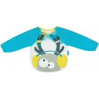 Badabulle Long Sleeved Bib Blue Deer