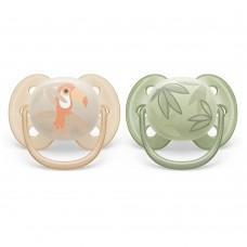 Philips Avent Ultra soft pacifiers 0-6m Toucan - Leaves
